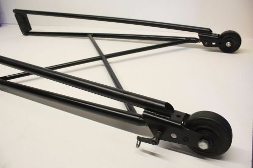 Universal steel double wheel wheelie bars 58&#034; nhra ihra racing super gas comp st