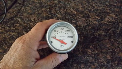 Autometer 4357 electric oil temperature gauge 2 1/16&#034; 100-250 degrees
