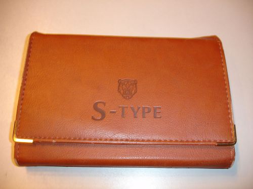 Factory owners manual jaguar s-type in factory leather case complete set with cd