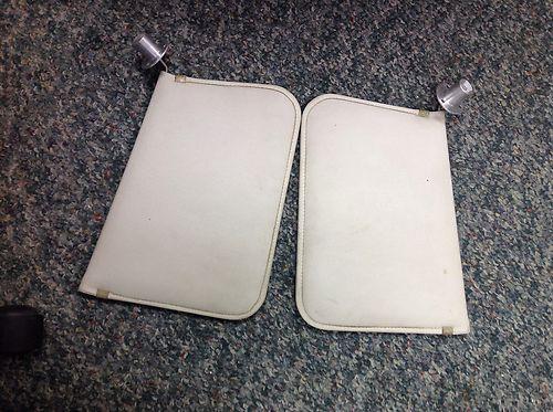 Pair beechcraft sundowner sun visors p/n 169-534020-19 -20