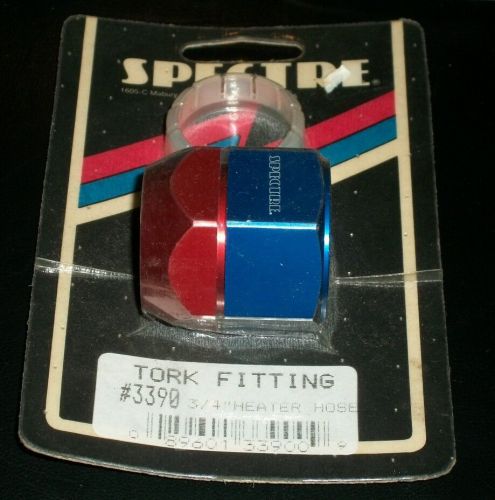 Spectre,3390,hose clamp,tork-clamp,aluminum,red/blue,3/4&#034; id hose,discontinued