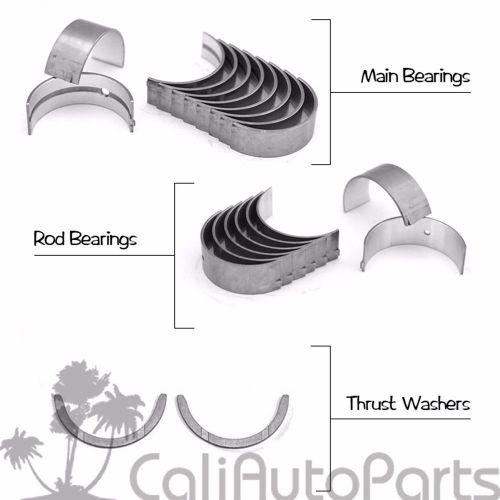 88-95 toyota pickup 4runner t100 3.0l sohc 3vze main + rod engine bearings set