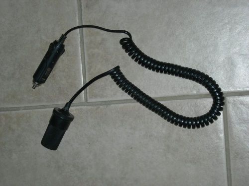 Custom accessories universal power cord~single 12 volt receptacle~ 8 ft coiled