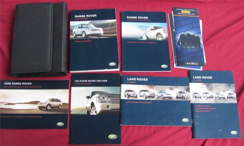 2006 range rover owner&#039;s handbook set with leather case lrl 180255603