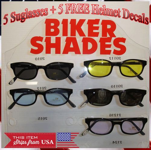 Motorcycle sunglasses chopper, harley, cruiser lot of 5