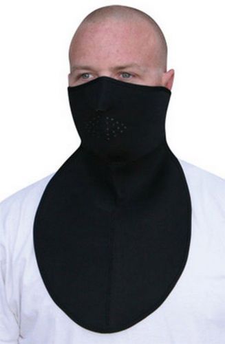 Zan headgear half-face neoprene mask w/neckshield black