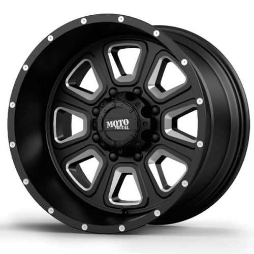 4-new moto metal mo972 17x9 5x127 -12mm black/milled wheels rims