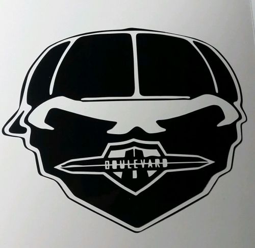 Suzuki boulevard  skull decal sticker