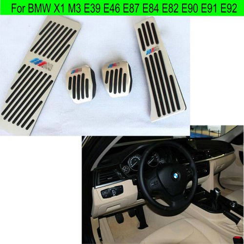 Not drill rest clutch gas brake pedal for bmw mt x1 e46 e90 e91 e92 e93 e87 e88