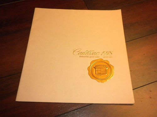 1978 cadillac large sales brochure literature fleetwood coupe eldorado seville +