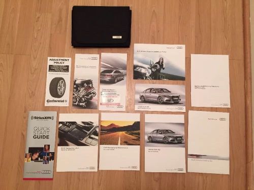 Mint 2012 audi a6 complete owners manual set with case, audio, and navigation
