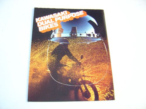 1977 kawasaki dual purpose  motorcycle brochure nos.