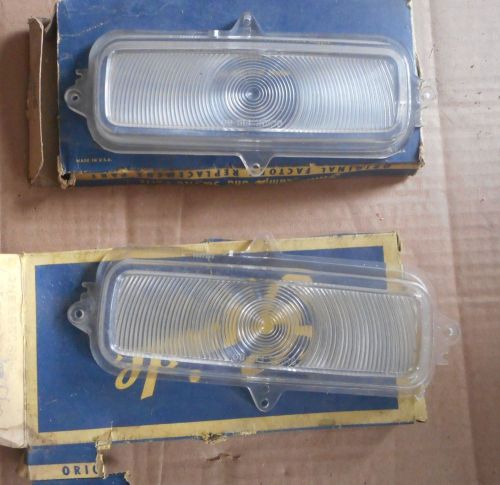 1960-61-62 chevy pickup truck parking lamp lenses nos guide 5950666
