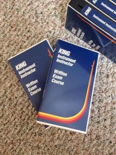 King schools instrument instruction exam course #3-#7 vhs tapes + 2 bonus vhs