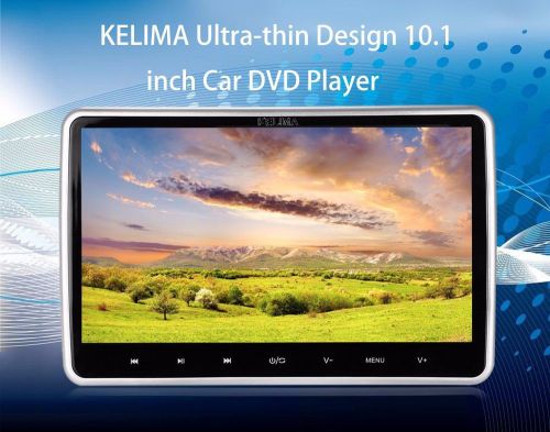 Kelima ultra-thin design 10.1 inch car dvd player  -  black   silver