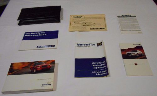 2004 subaru forester owner manual 7/pc.set&amp; forester subaru premium leather case