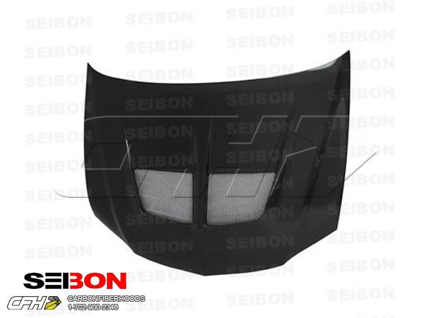 Seibon carbon fiber tv-style carbon fiber hood kit auto body mitsubishi evo 03-0