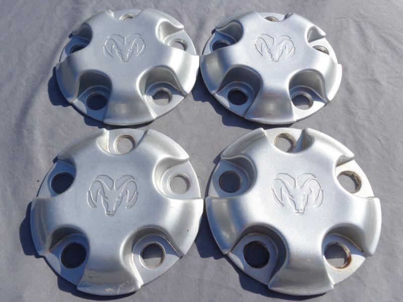 02-12 dodge ram center cap hubcap oem 5hc16trmac silver #c13-d446/b367/a448/b287