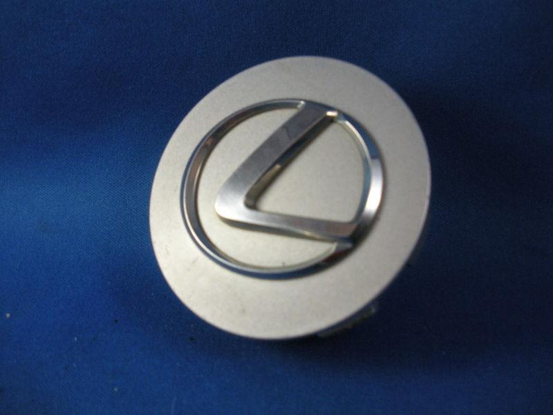 1997-2009 lexus gs 430 center cap silver painted with chrome logo 2 1/2" diam.