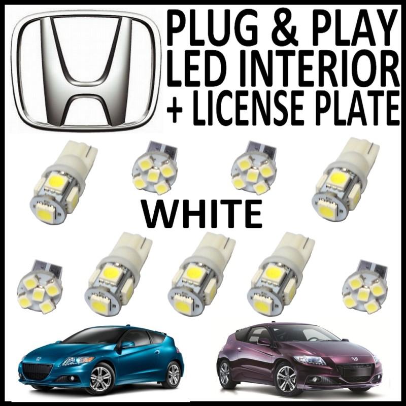 9x green led lights interior package kit for 2013 & up honda cr-z hz2g