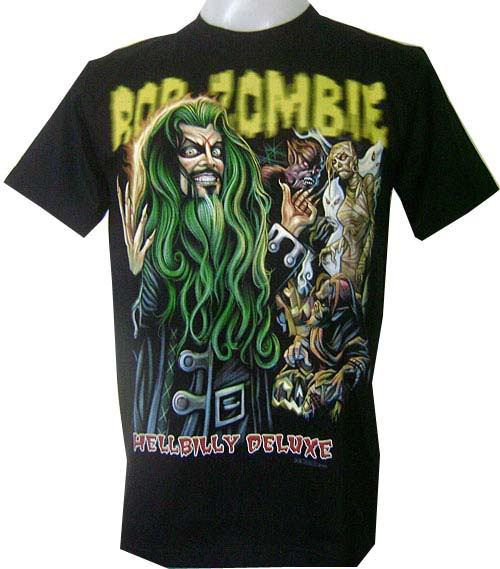 New rob zombie hellbilly deluxe heavy metal rock music biker t-shirt mens sz m