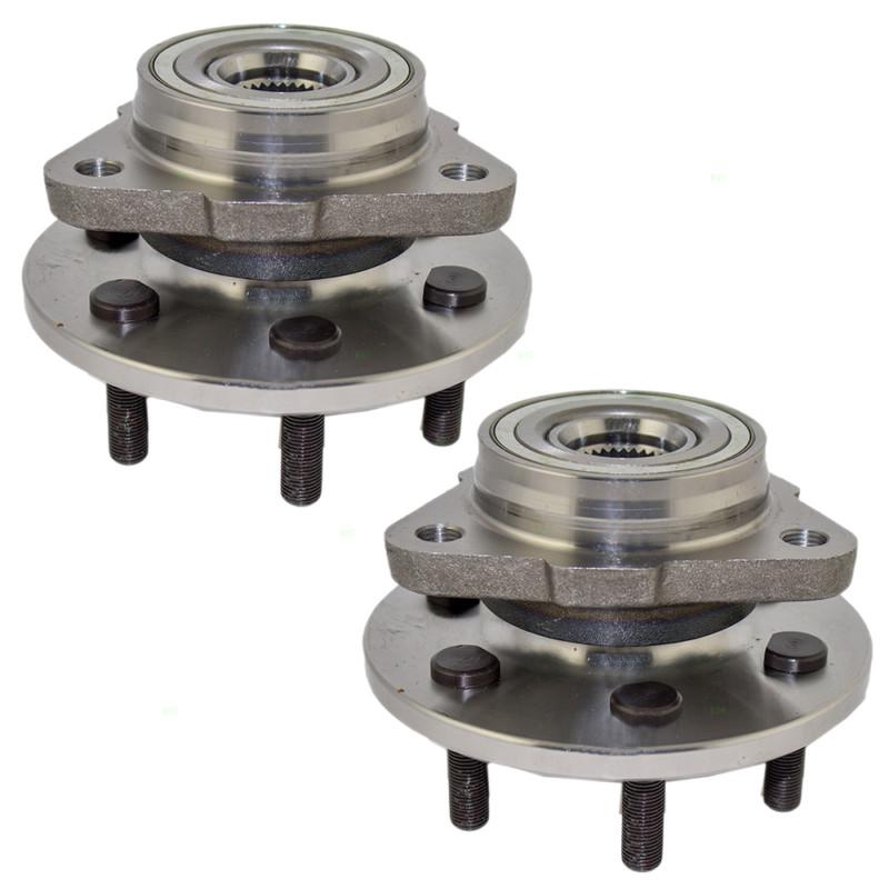 New pair set front wheel hub bearing assembly kit 4wd 4x4 dodge pickup truck suv