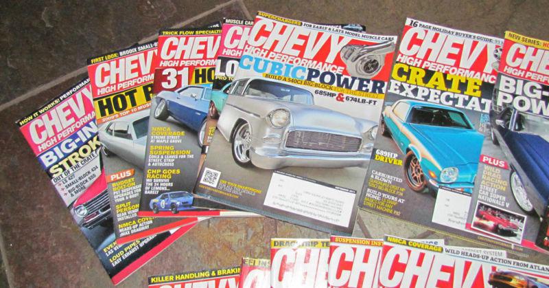 Chevy high performance magazine 42 back issues like new condition!