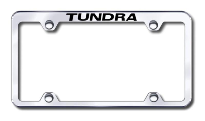Toyota tundra wide body  engraved chrome truck license plate frame made in usa