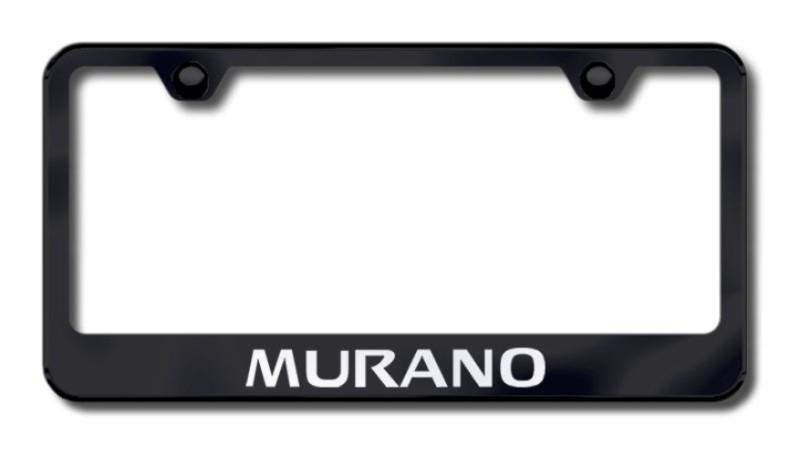 Nissan murano laser etched license plate frame-black made in usa genuine