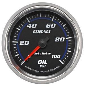 Autometer 2-5/8in. oil press; 0-100 psi; mech; cobalt