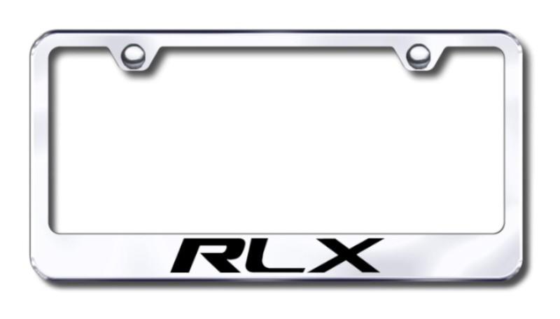 Acura rlx laser etched chrome license plate frame made in usa genuine