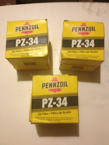 Pennzoil oil filter pz-34  3 new filters