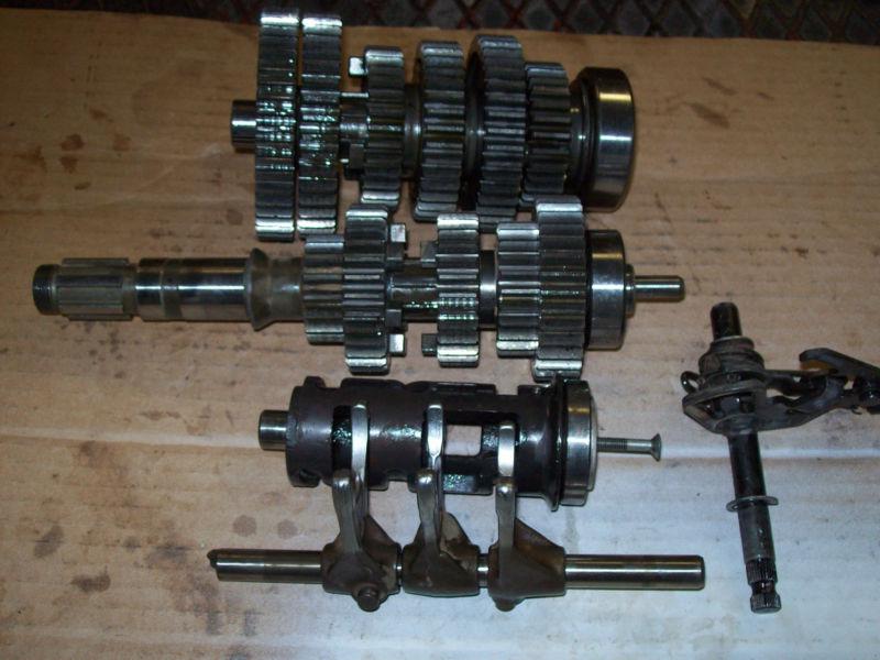 1983 yamaha xv 920 midnight virago transmission gear set,shift drum & forks tran
