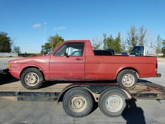 Parting out: 1982 vw caddy rabbit pickup truck diesel volkswagen mk1 - red