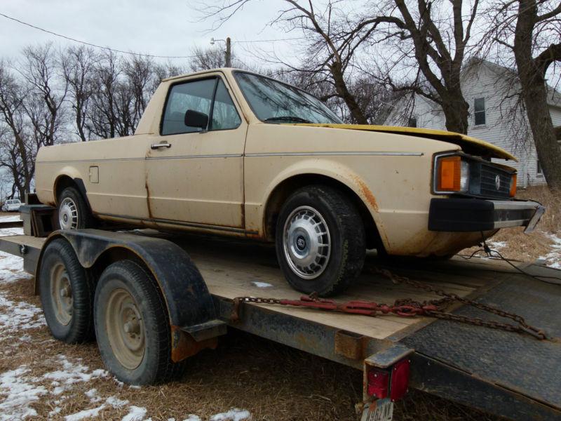 Parting out: 1981 vw caddy rabbit pickup truck volkswagen mk1 tan
