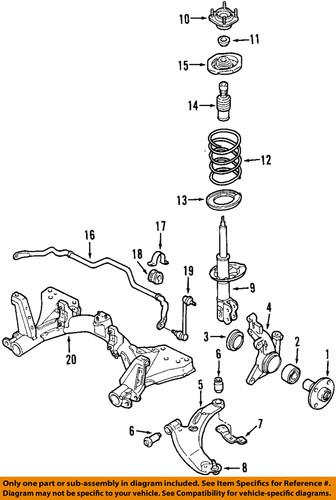 Mazda oem c10033060 brake-hub