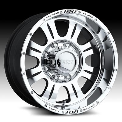 17" american eagle wheels super finish black chevy gmc dodge pickups 8x6.5 rims