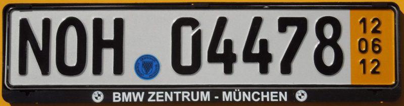 German license plate volkswagen frame + seal jetta golf bora tdi passat eos mkv