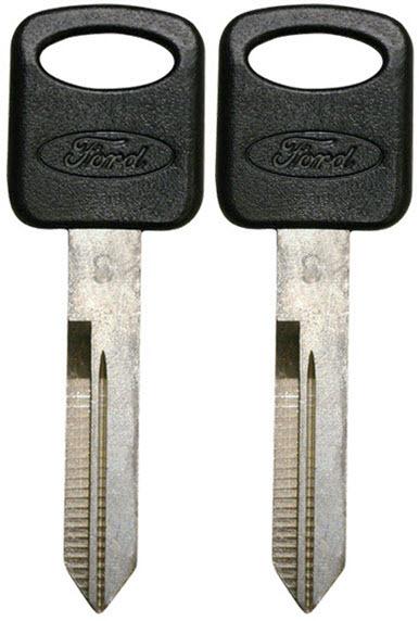 2 new ford oem oval logo uncut master key blank - fast shipping - made in usa