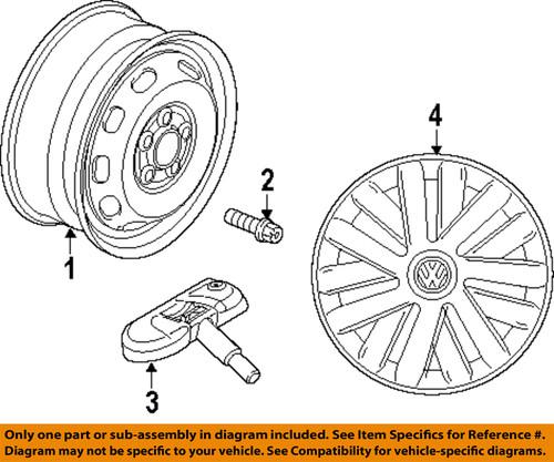 Volkswagen oem 1k0601147hwpu wheels-wheel cover