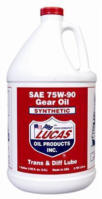 Lucas oil 10048-1 gear lube synthetic 75/90 one gallon ea