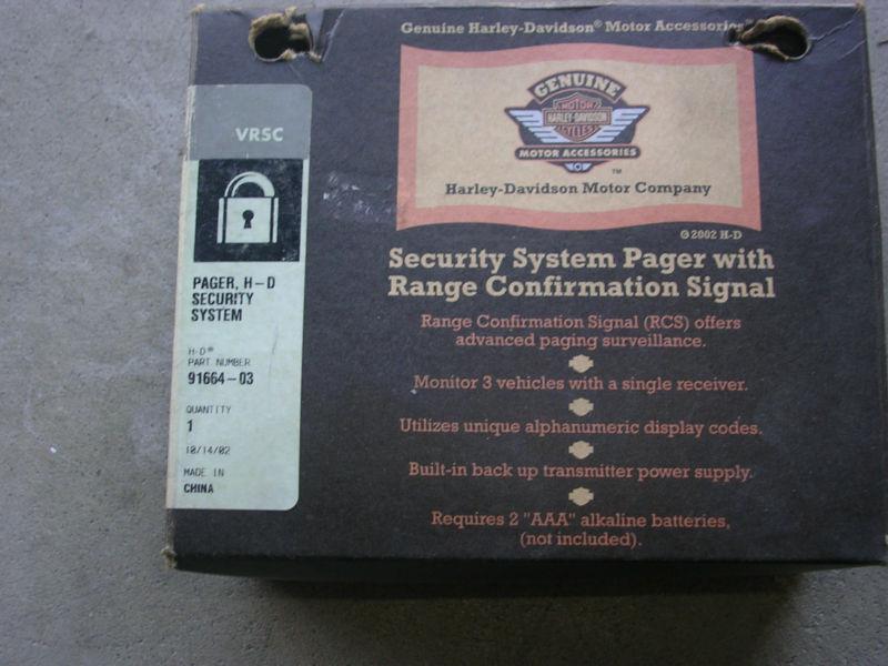 Harley davidson security system pager vrsc models