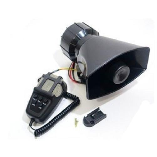 The car or motorcycle warning siren alarm police ambulance loudspeaker with mic