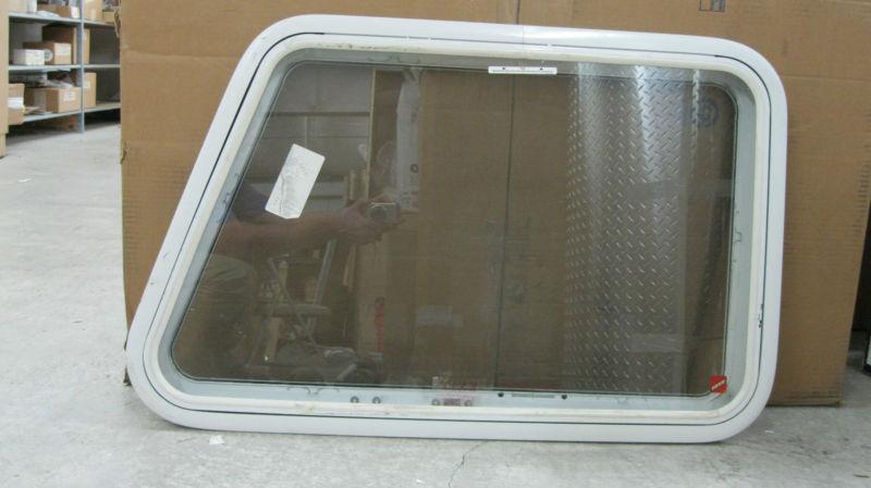 White rv or trailer exit window with slanted side jayco #0158871