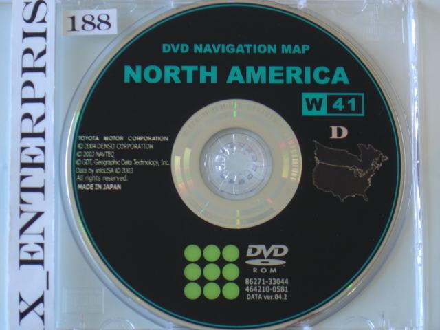 06 lexus gs gs300 gs430 navigation dvd cd # w41 ver. 04.2 map releaseyear 9/2004