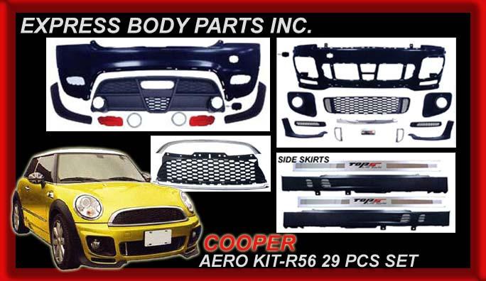 07-13 mini cooper countryman r56 aero body kit set 29 pieces trim new