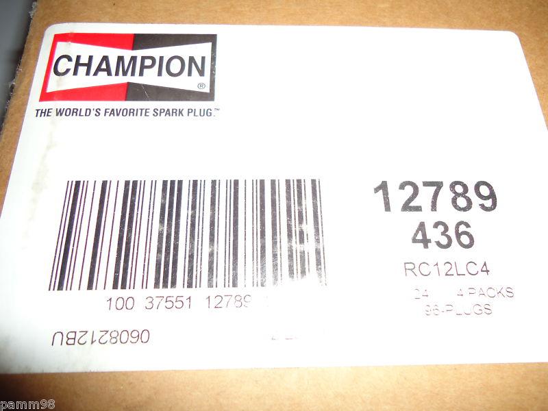 Champion rc12lc4 spark plug number 436 case 96 plugs chrysler dodge jeep 