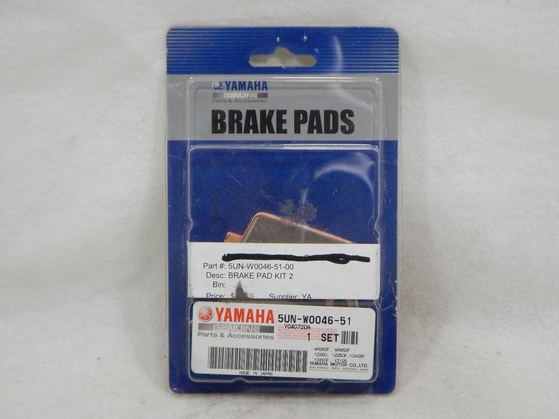 Yamaha 5un-w0046-51 brake pads *new