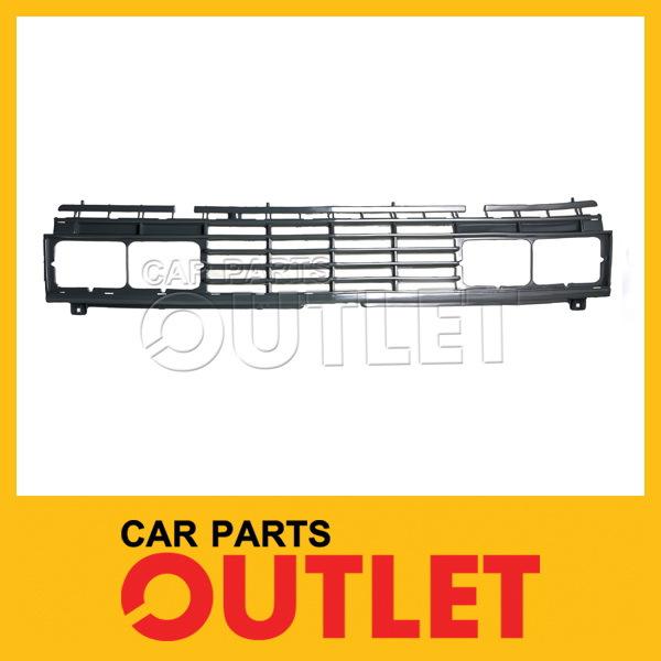 1983-1985 1986 nissan 720 pickup 2wd front grille raw black plastic standard cab