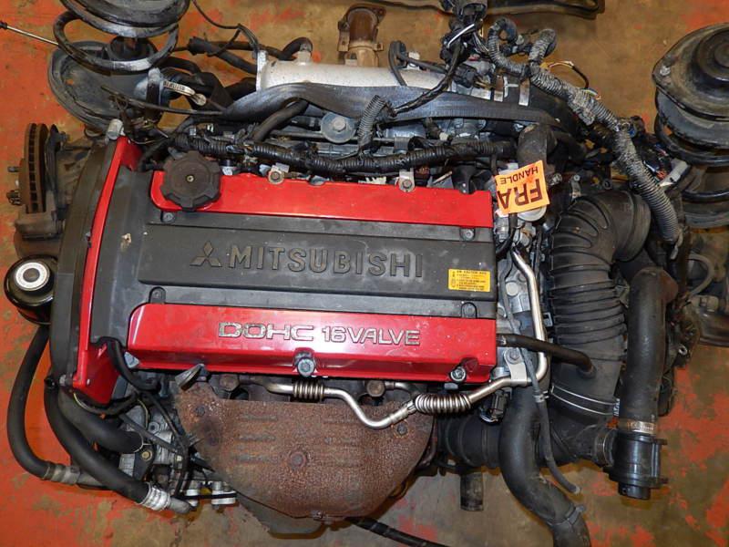 Jdm mitsubishi evolution iv 4g63 turbo engine 5speed awd ecu complete swap